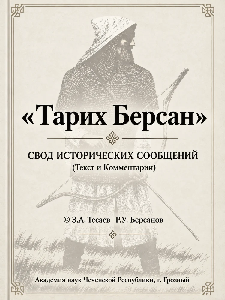 Обложка: Тарих Берсан — Свод исторических сообщений (Текст и комментарии)