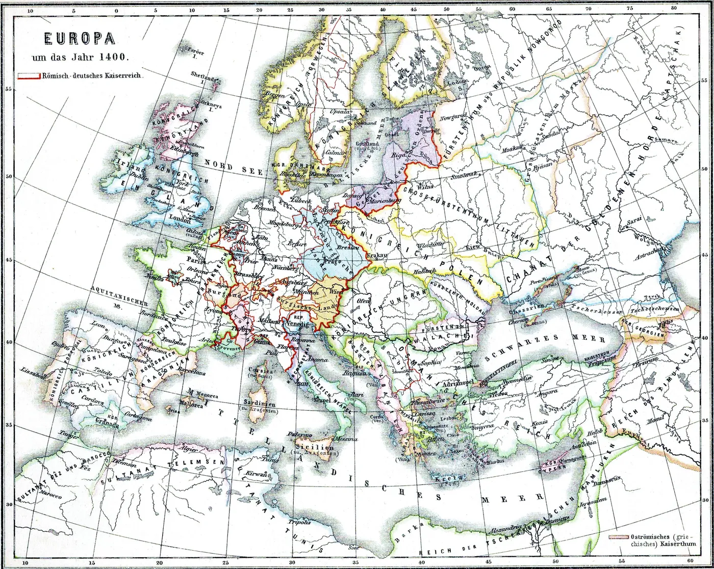 Europa um das Jahr 1400